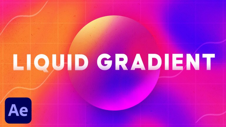 Fluid Liquid Gradient Animation in After Effects