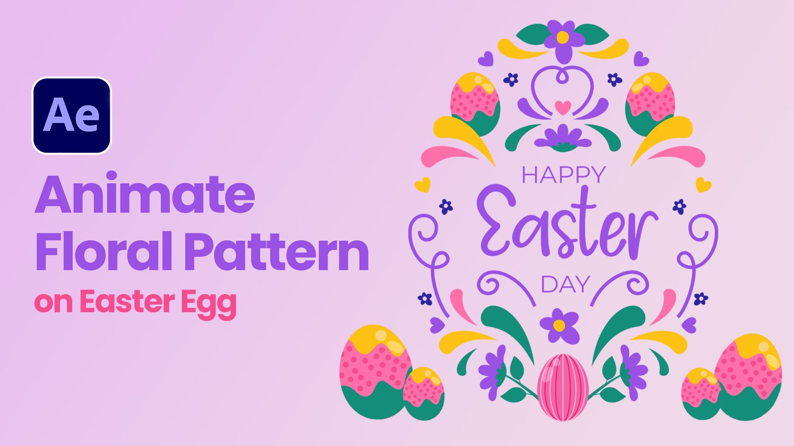 Animate Easter Egg in Floral Pattern