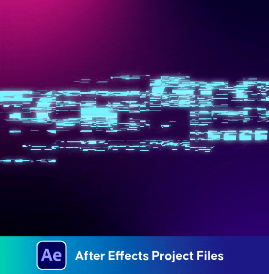 Glitch Animation - Editable Text