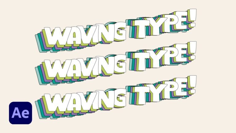 Quick & Easy Waving Type Animation In After Effects | Trendy Kinetic Type Animation