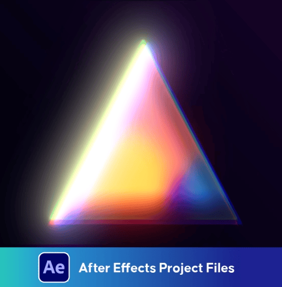 Pyramid 3D Spin & Glow Animation