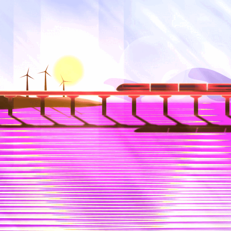 Lake & Train Cinematic Scene