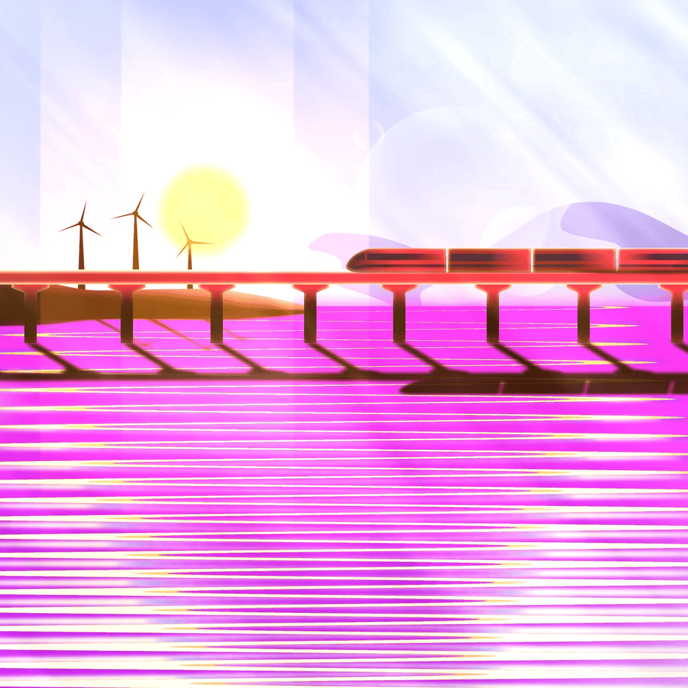 Lake & Train Cinematic Scene