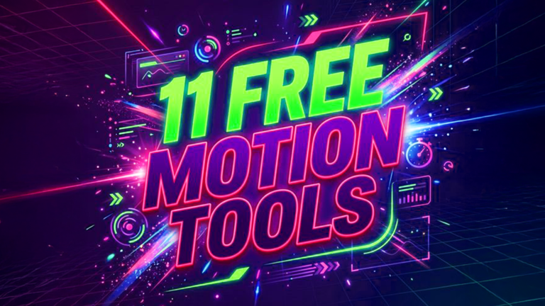 11 Best Free Motion Design Resources and Tools in 2026 (Tested by Professionals)