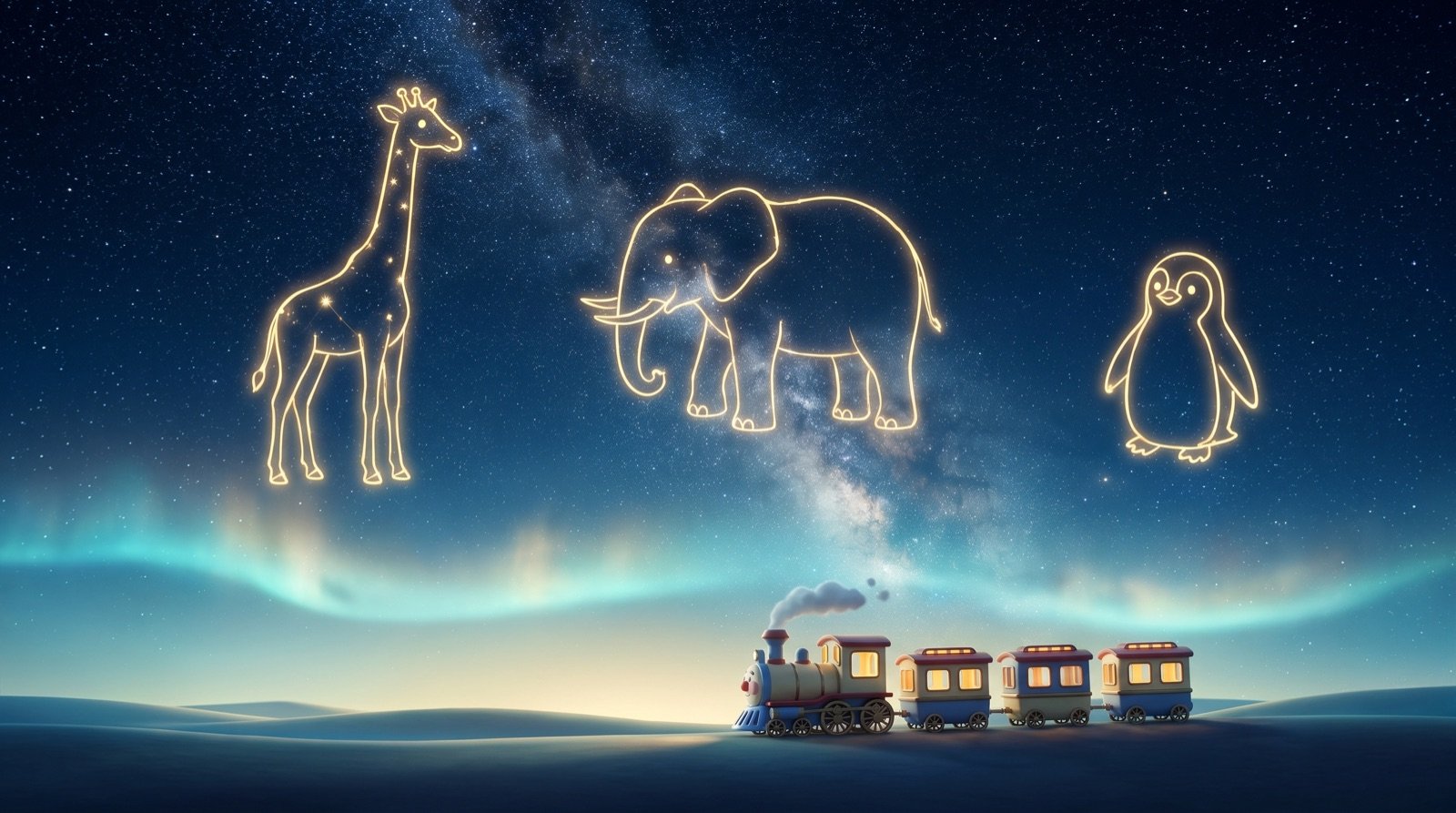 Night constellations reference