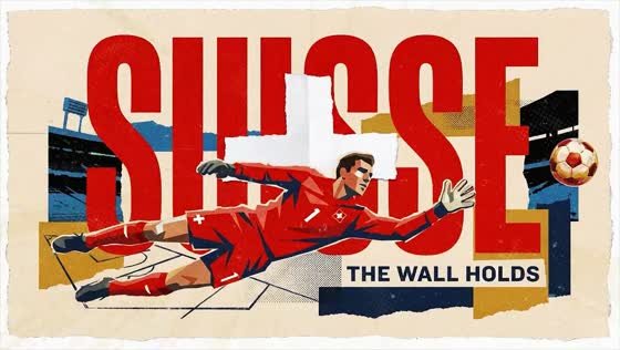 Video frame: Suisse keeper — the wall holds